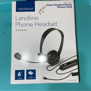 Insignia Black Landline Phone Headset